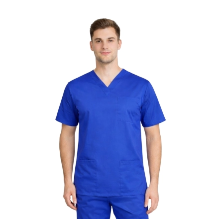 Bluza chirurgiczna męska chabrowa elastyczna roz. M – bluza chirurgiczna – odzież medyczna